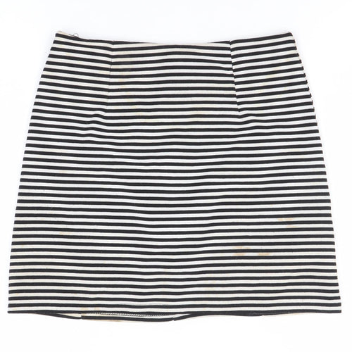 Marks and Spencer Women’s Black Stripe Pencil Skirt Size 12