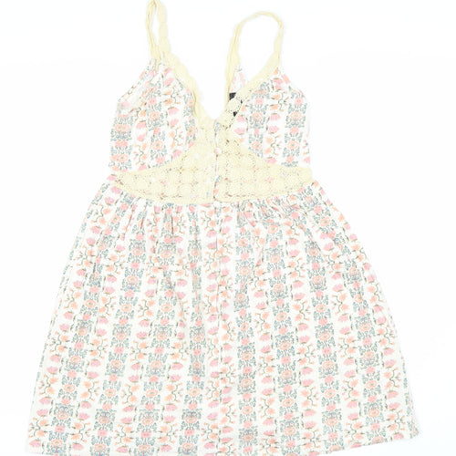 Topshop Women's Floral Strappy Dress Size 8