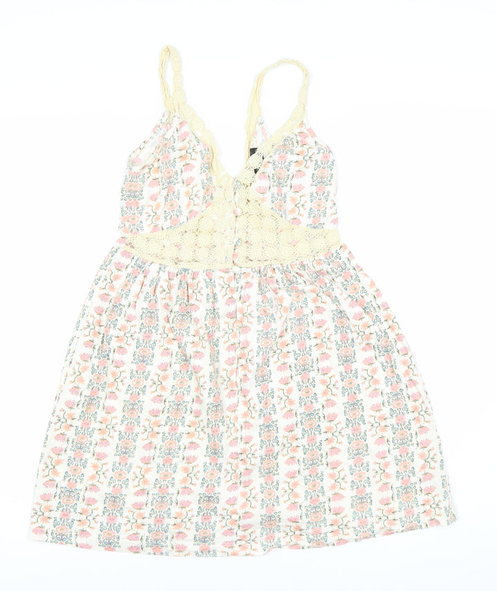 Topshop Women's Floral Strappy Dress Size 8