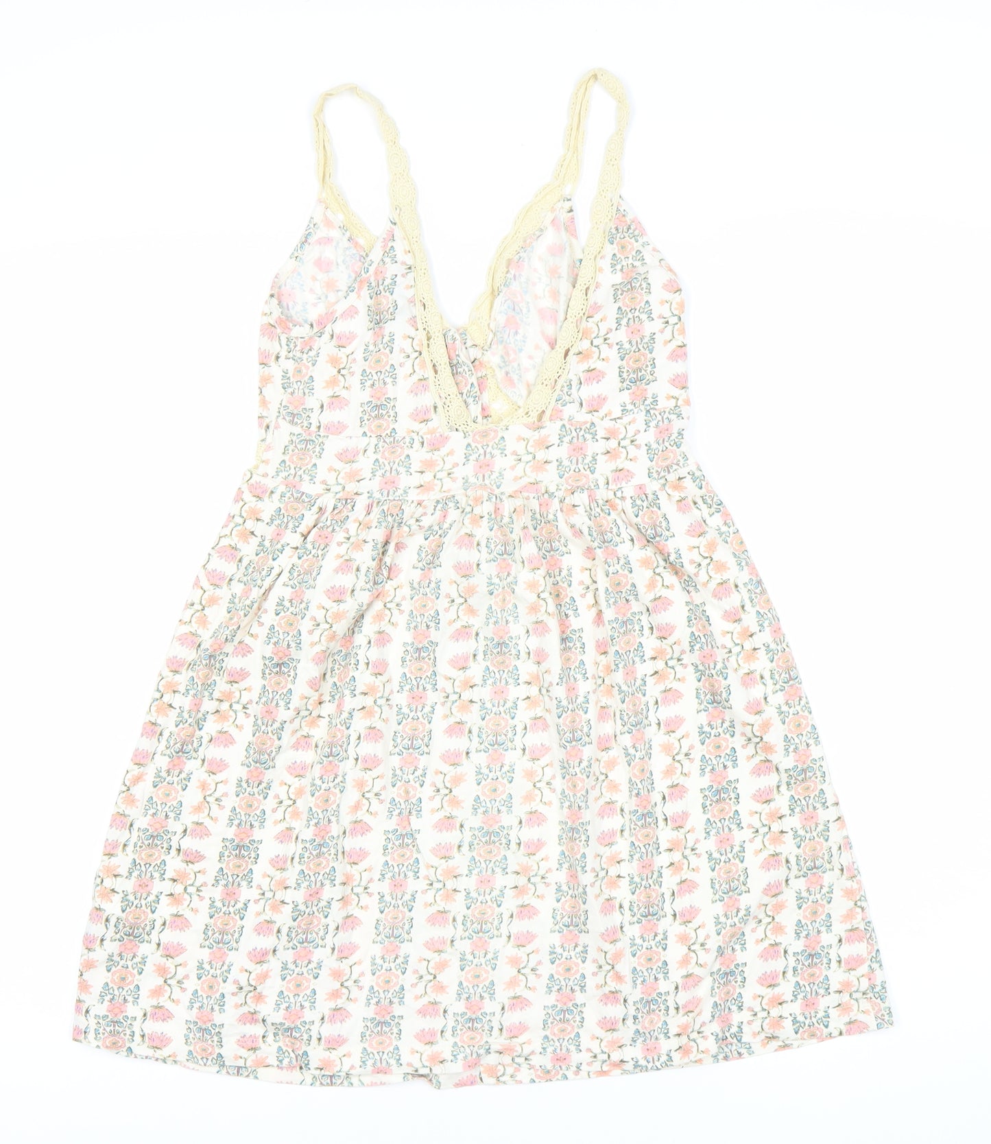 Topshop Women's Floral Strappy Dress Size 8