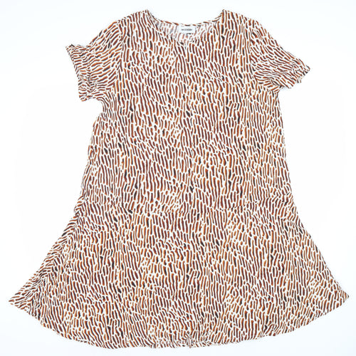 Weekday Women's Multicoloured Animal Print Shift Dress S