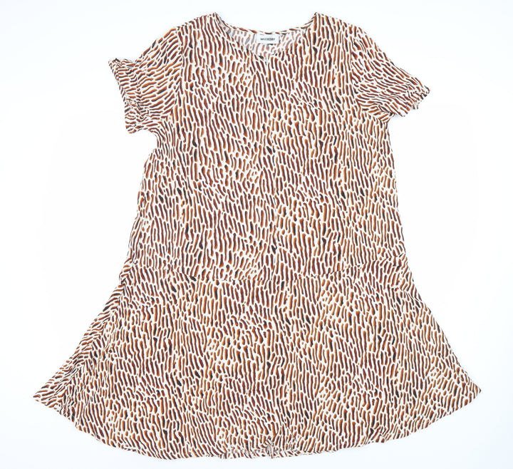Weekday Women's Multicoloured Animal Print Shift Dress S