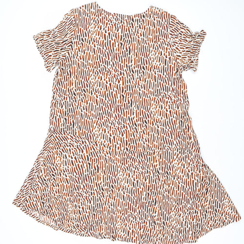 Weekday Women's Multicoloured Animal Print Shift Dress S