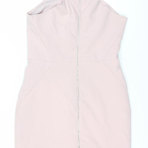 Mango Women's Pink Sleeveless Dress Size 10