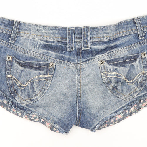 SoulCal Women's Blue Cut-Off Denim Shorts Size 8