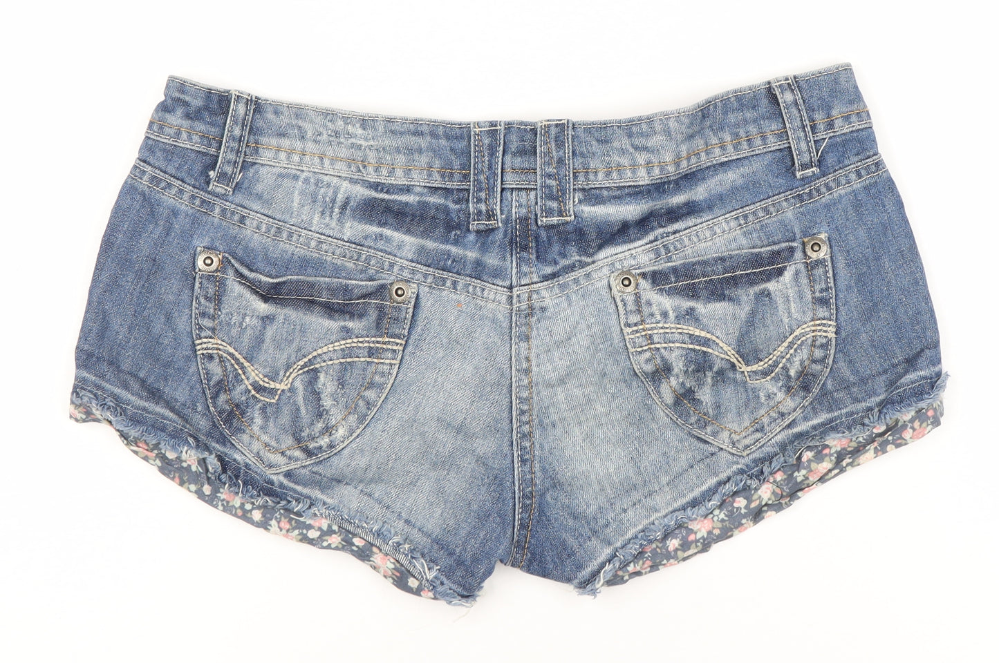 SoulCal Women's Blue Cut-Off Denim Shorts Size 8