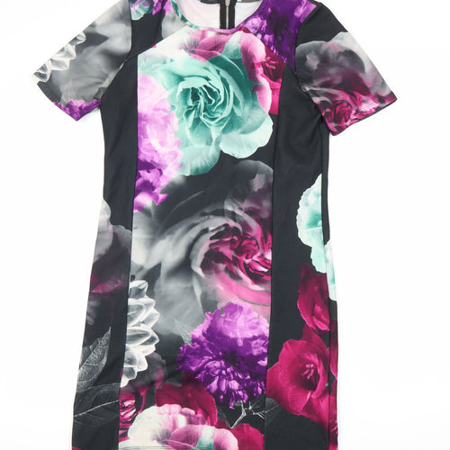 Lipsy Women's Multicoloured Floral Sheath Dress, Size 14