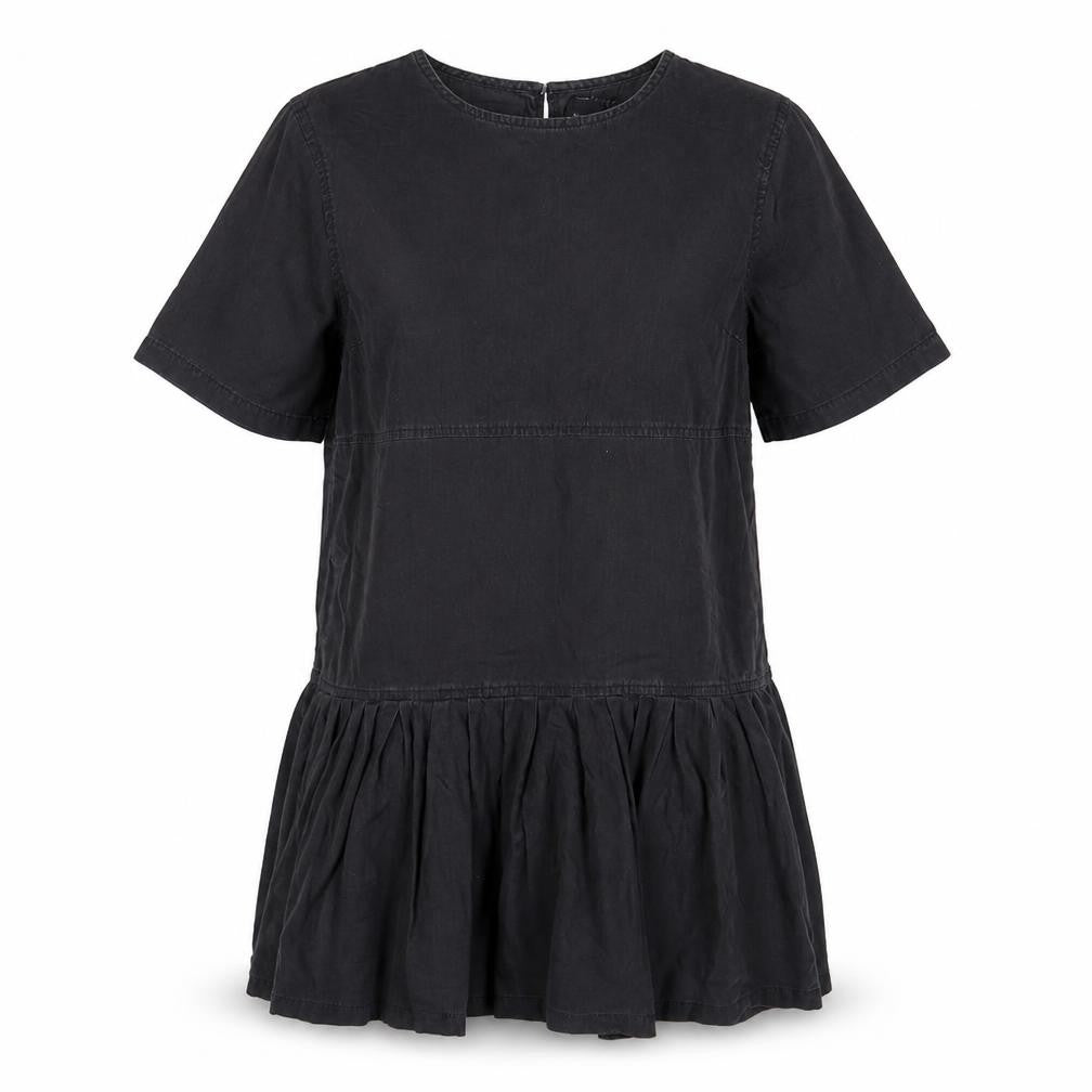 Front view of ASOS Women's Black Shift Dress, size 12, Casual