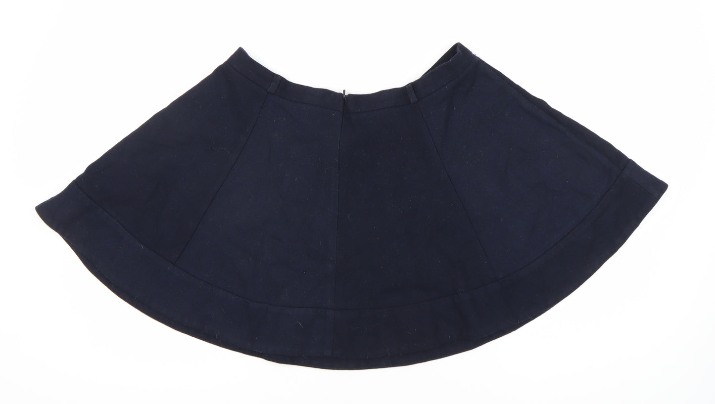 River Island Women's Blue A-Line Skirt, Size 16