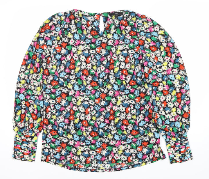 Next Women's Multicoloured Floral Blouse Size 12