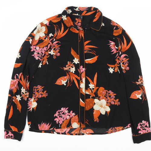 Vero Moda Women's Floral Button-Up Shirt Size 8