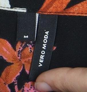 Vero Moda Women's Floral Button-Up Shirt Size 8