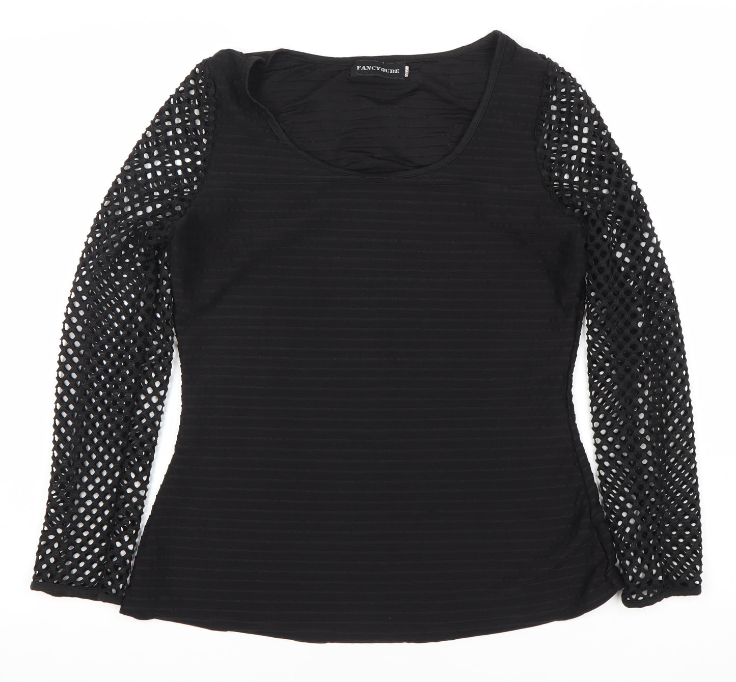 Fancylure Women's Black XL Scoop Neck Blouse