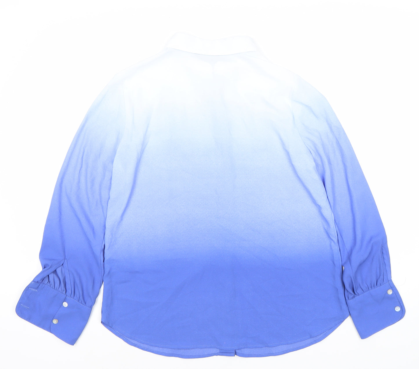 Marks and Spencer Women Blue Button-Up Shirt UK 12