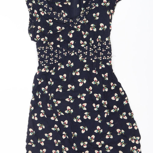 H&M Women's Multicoloured Floral Dress Size 4