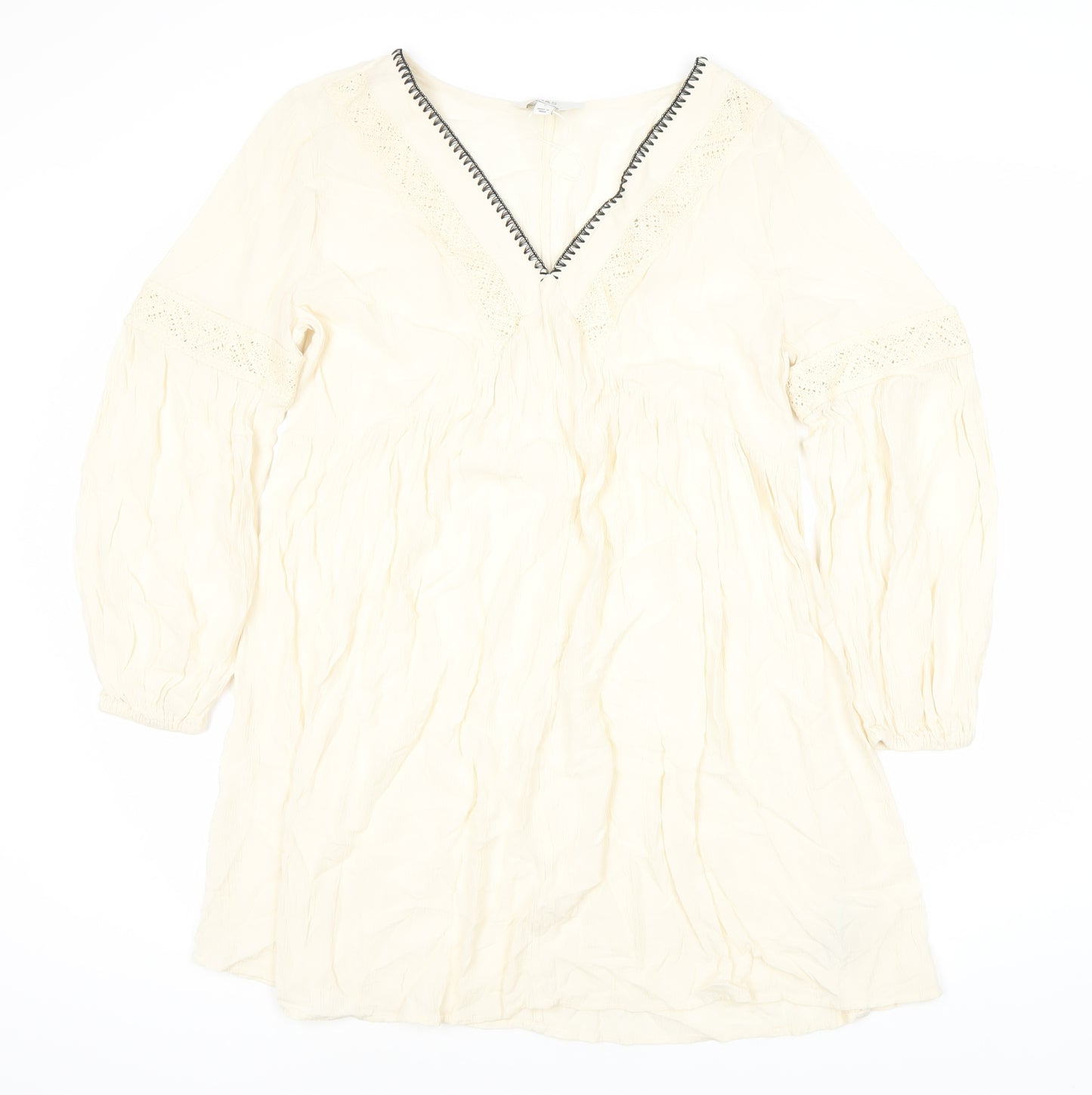 Marks and Spencer Women's Ivory Long Sleeve Dress