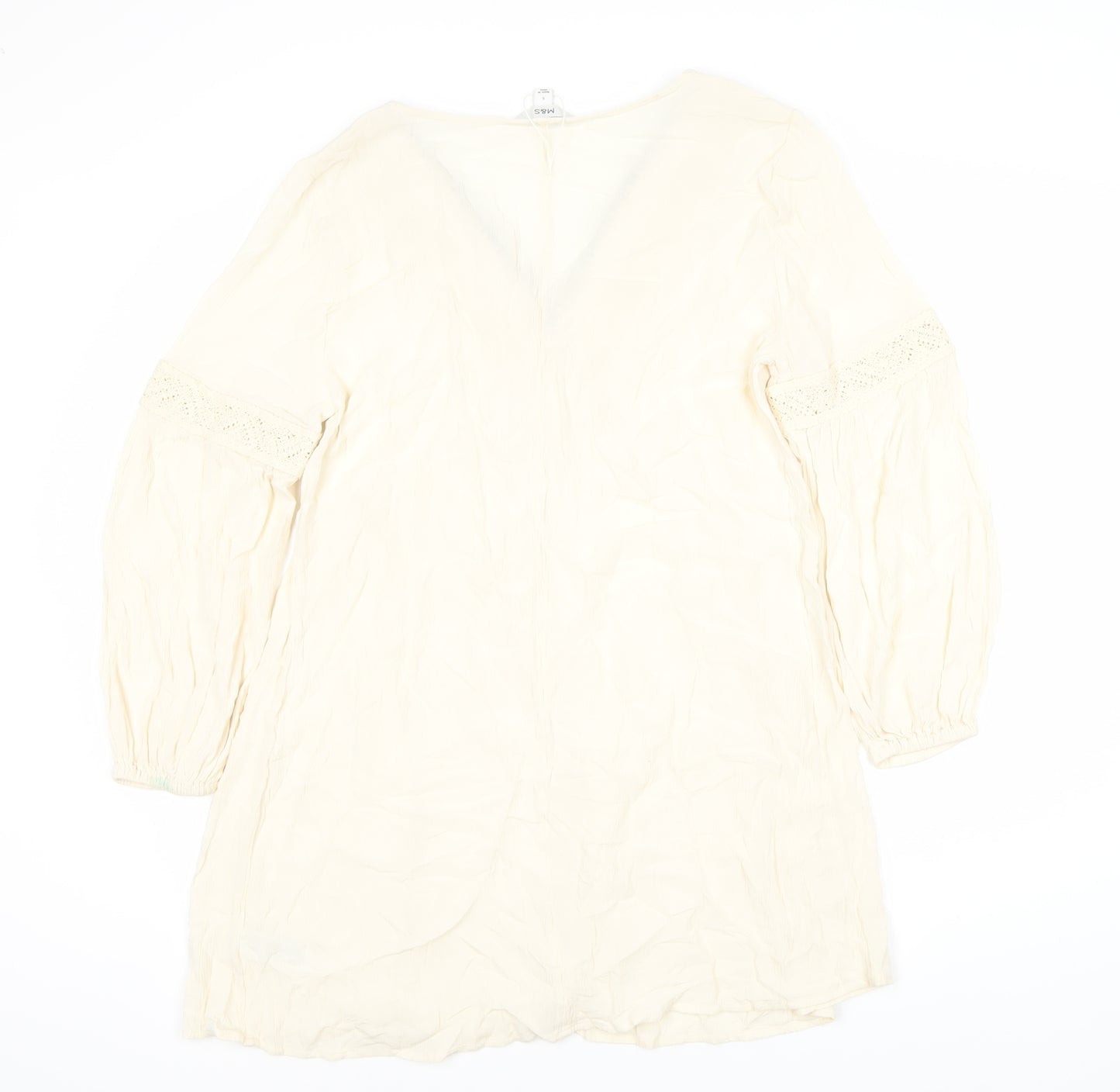 Marks and Spencer Women's Ivory Long Sleeve Dress
