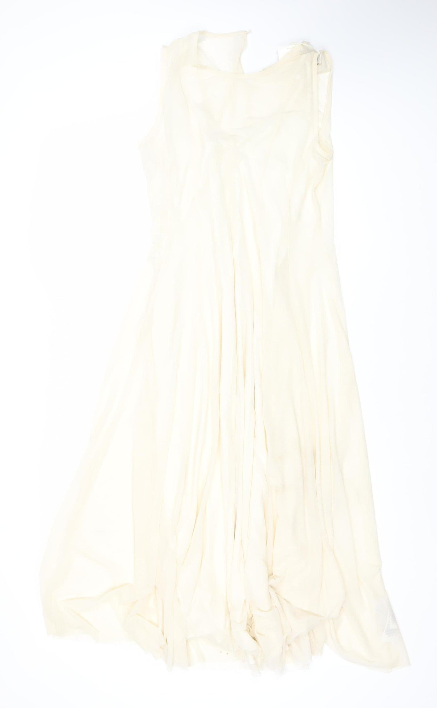 Marks and Spencer Women's Ivory Dress, Size 12, Sleeveless