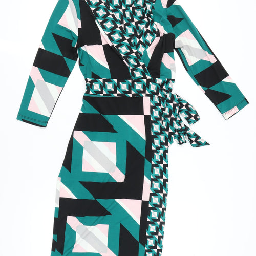 Principles Women's Multicoloured Wrap Dress, Size 12