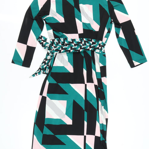 Principles Women's Multicoloured Wrap Dress, Size 12