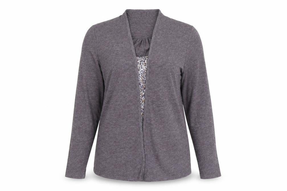 Marks and Spencer Women's Purple Blouse-Cardigan Long Sleeve Top