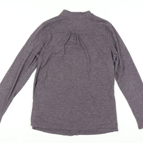 Marks and Spencer Women's Purple Blouse-Cardigan Long Sleeve Top