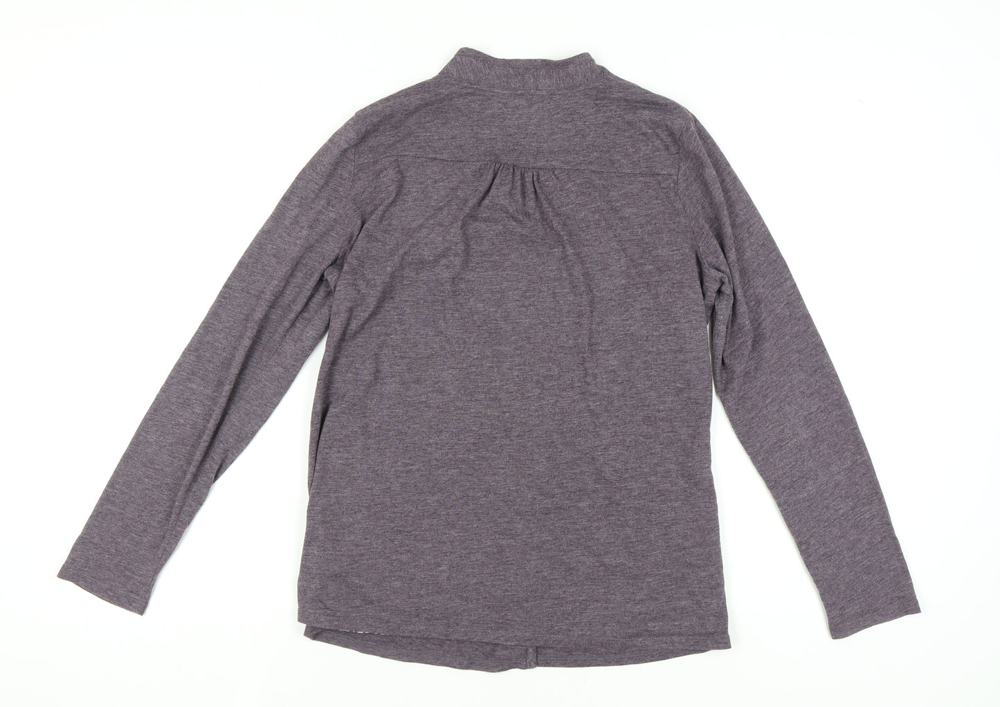 Marks and Spencer Women's Purple Blouse-Cardigan Long Sleeve Top