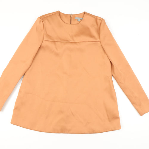COS Women's Brown Long Sleeve Blouse, Size 6