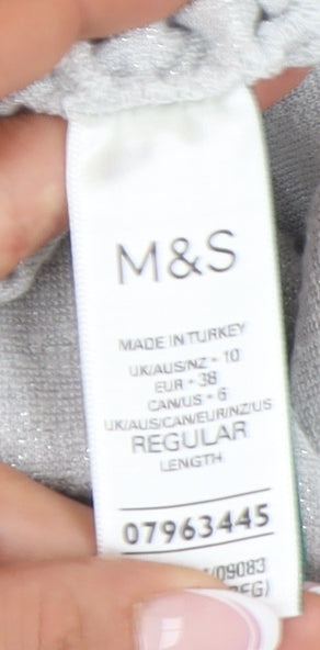 Marks and Spencer Women's Grey Sleeveless Top UK 10
