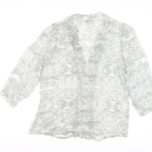 Monsoon Women's Blue Silk Blouse, Size 12