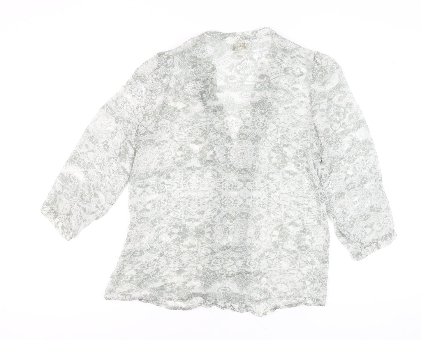 Monsoon Women's Blue Silk Blouse, Size 12