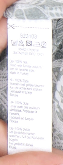 Monsoon Women's Blue Silk Blouse, Size 12