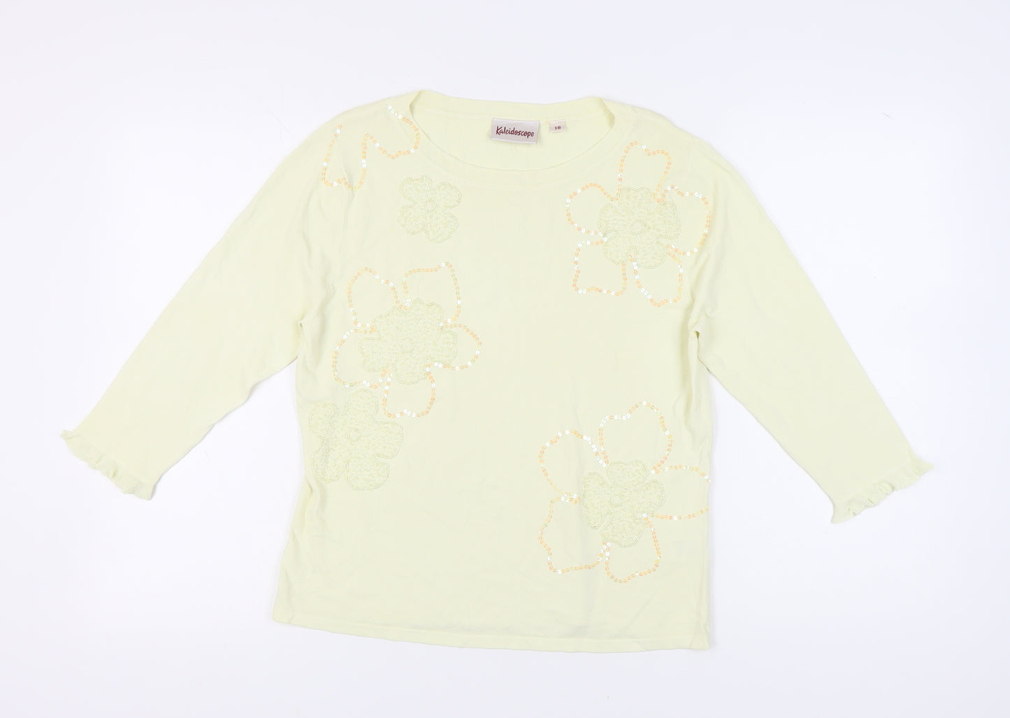 Kaleidoscope Women's Ivory Floral Jumper Size 16