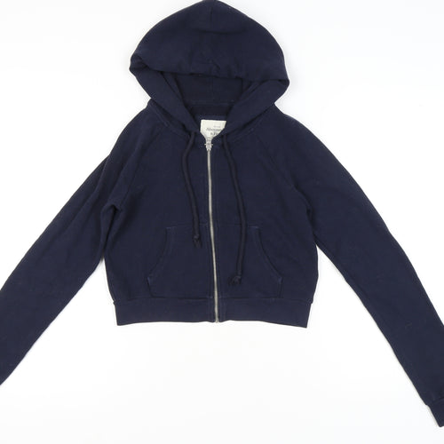 Abercrombie & Fitch Women's Blue Full Zip Hoodie, M