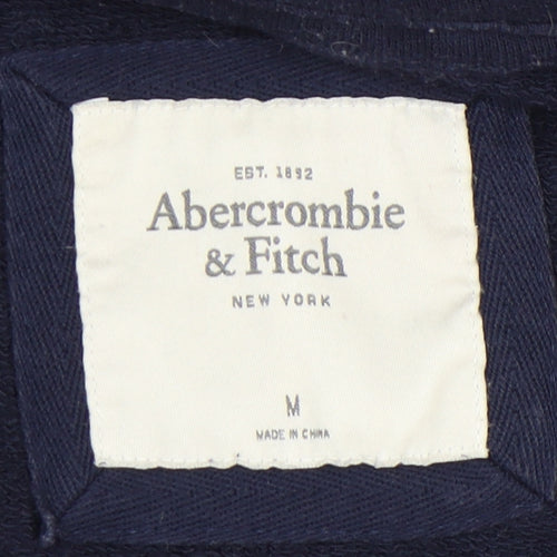 Abercrombie & Fitch Women's Blue Full Zip Hoodie, M