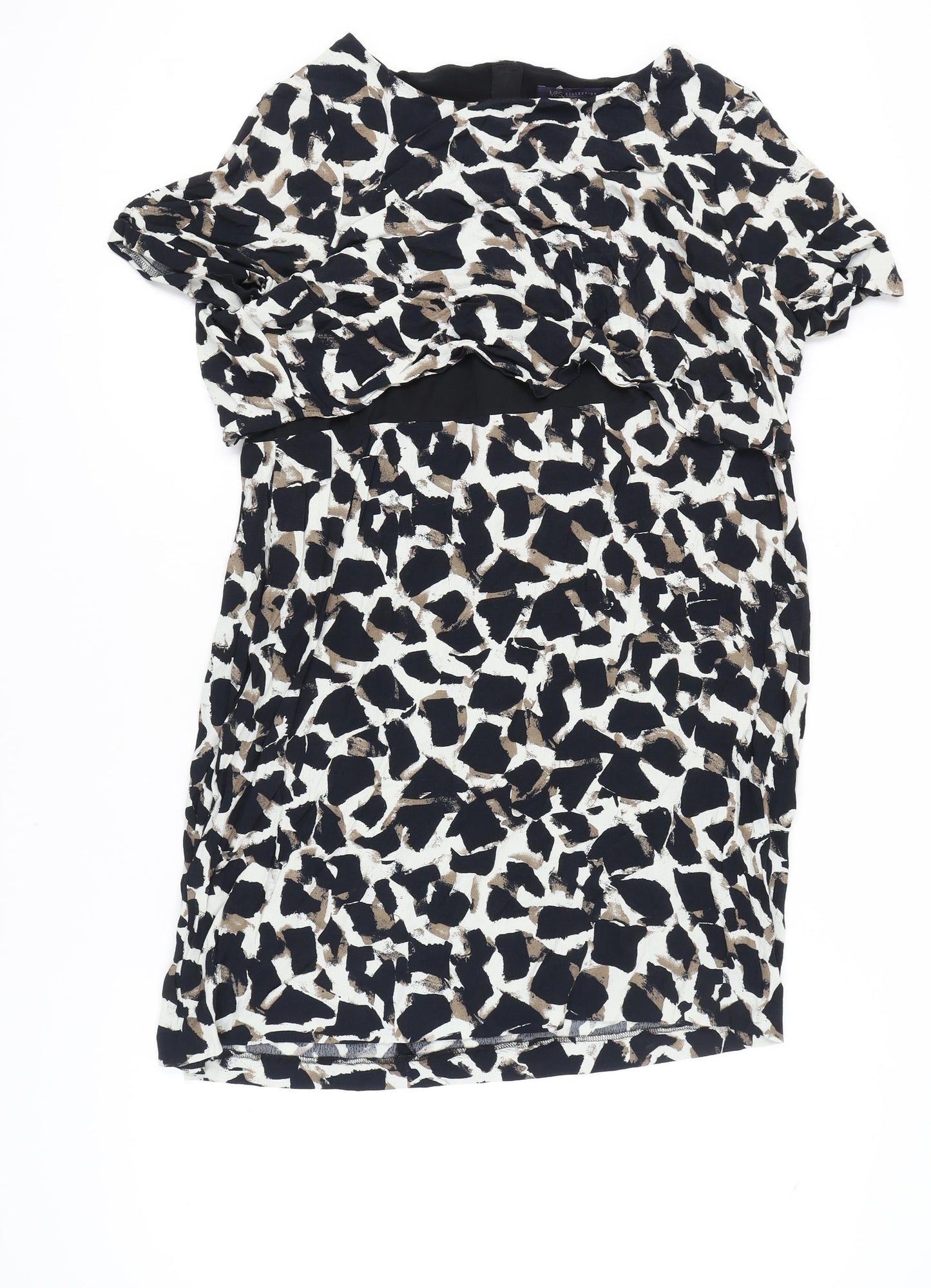 Marks and Spencer Women's Grey Animal Print Shift Dress, Size 18