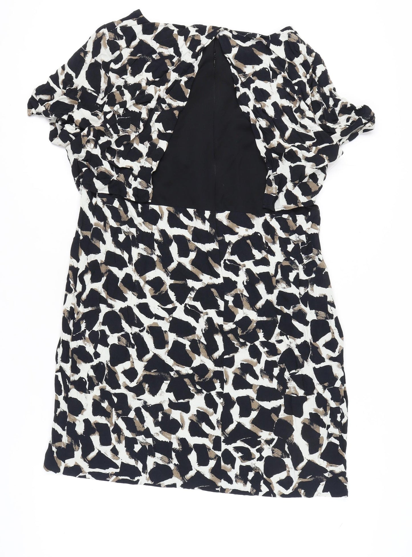 Marks and Spencer Women's Grey Animal Print Shift Dress, Size 18