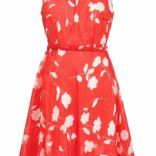 Kaleidoscope Women's Red Floral A-Line Dress Size 14