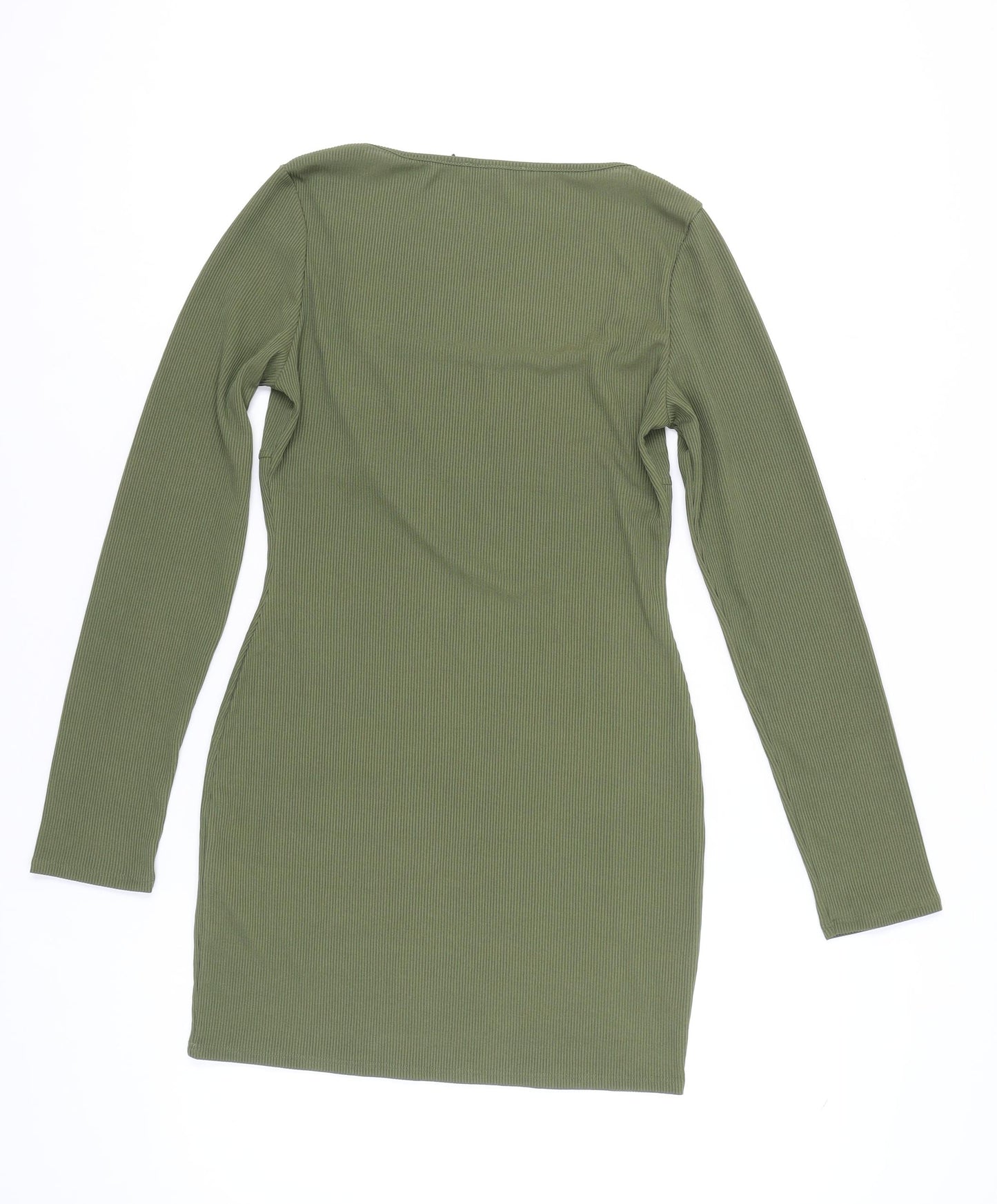 PrettyLittleThing Women's Green Bodycon Dress UK 12