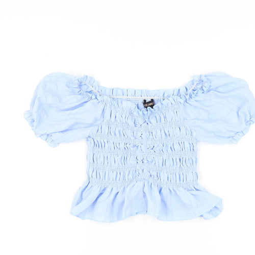 Pink Vanilla Women's Blue Off Shoulder Top M