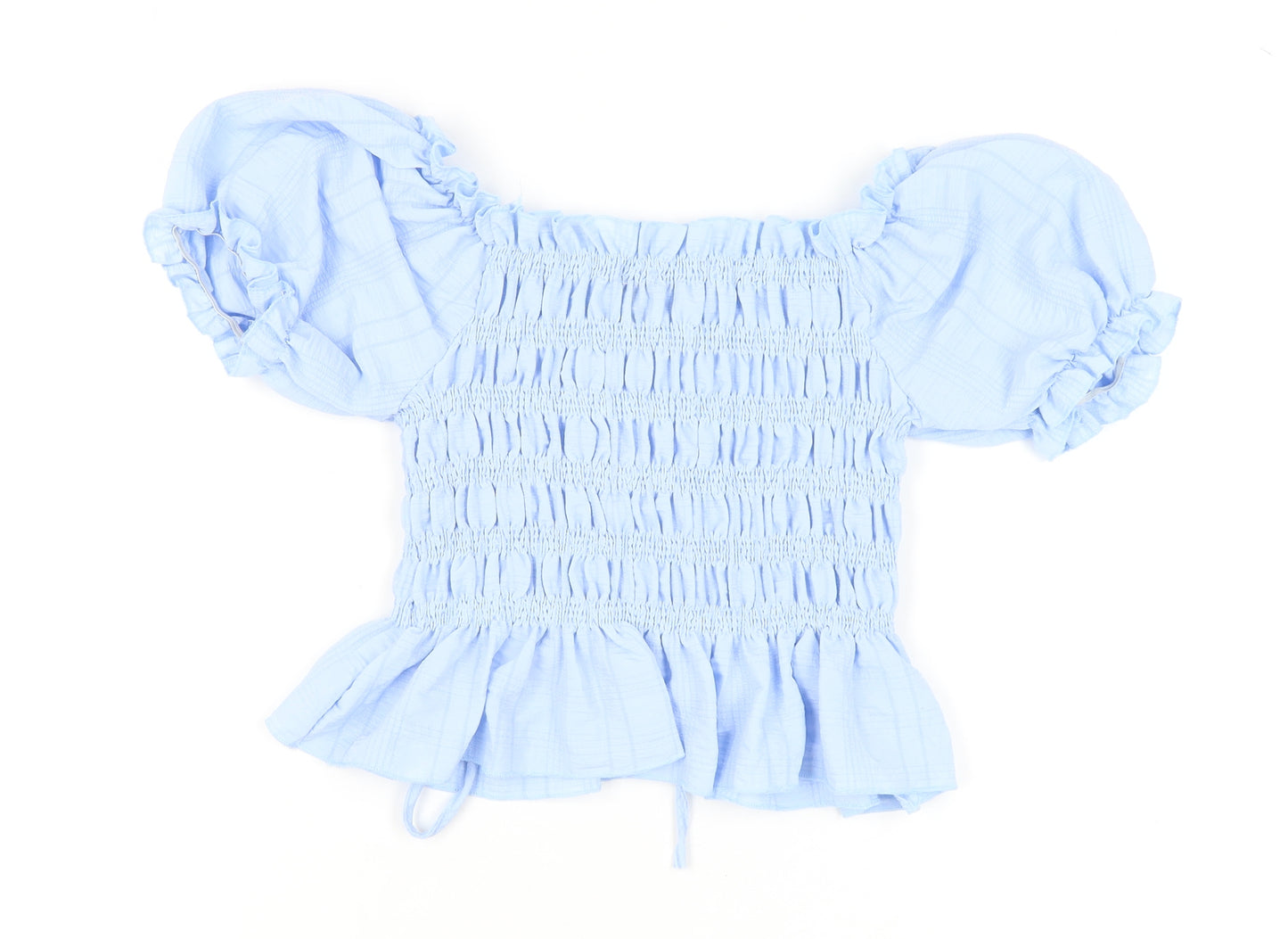 Pink Vanilla Women's Blue Off Shoulder Top M