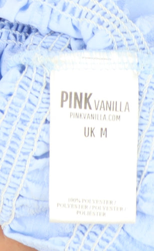 Pink Vanilla Women's Blue Off Shoulder Top M