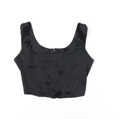 Azora London Women's Black M/L Cropped Tank Top