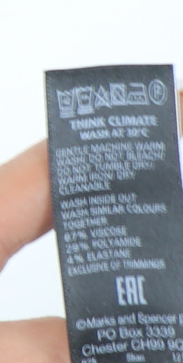 Marks and Spencer Women's Black Pencil Skirt, Size 16