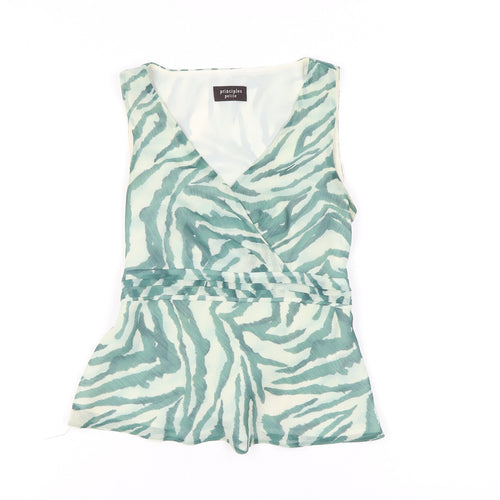 Principles Women’s Green Wrap Sleeveless Top