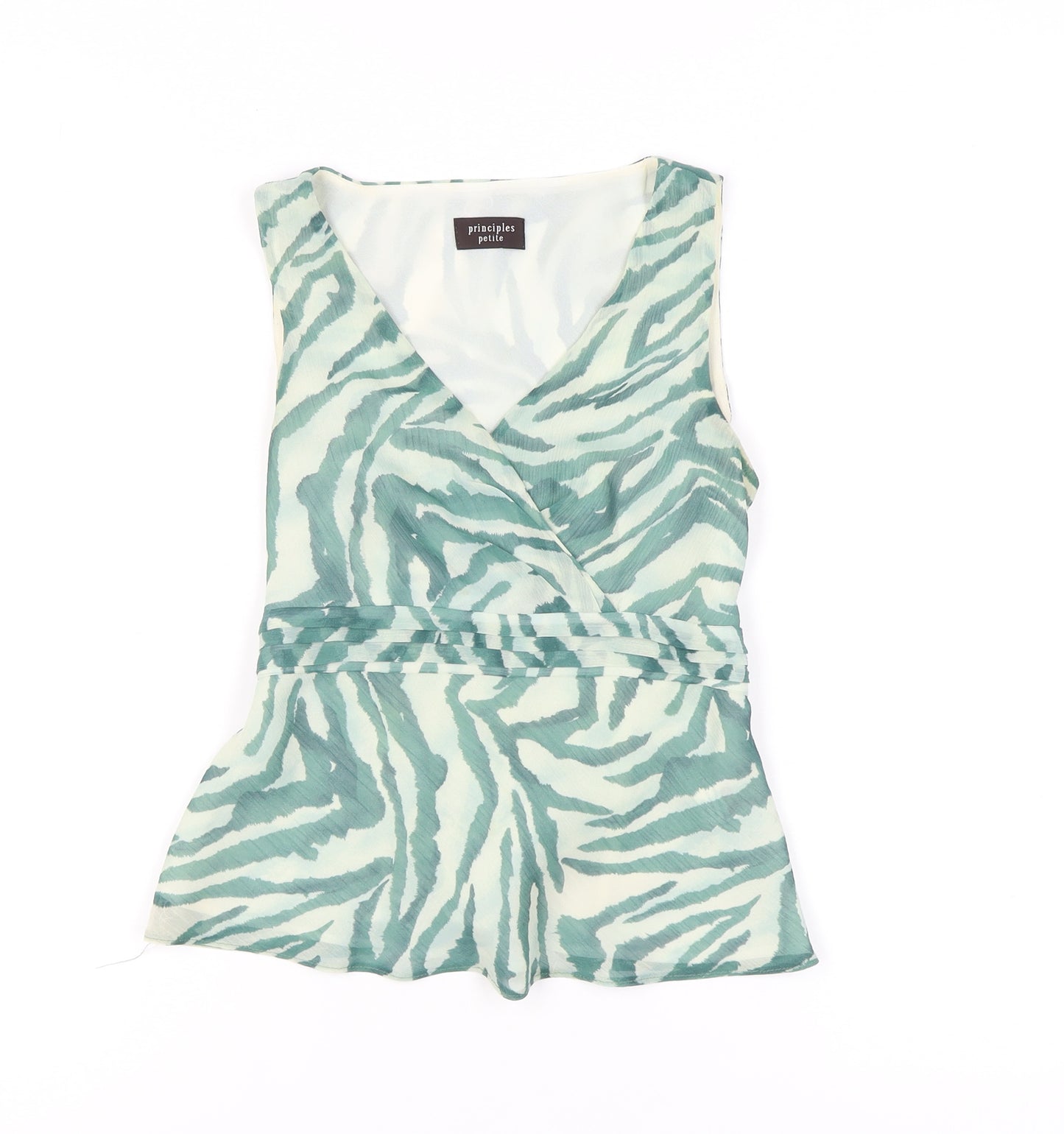 Principles Women’s Green Wrap Sleeveless Top