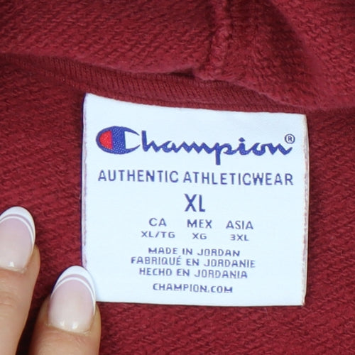 Champion Men's Red XL Pullover Hoodie University Style