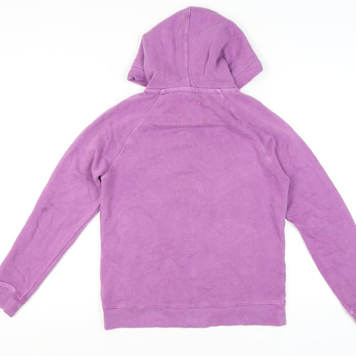 White Stuff Women's Purple Full Zip Hoodie, Size 10, Casual