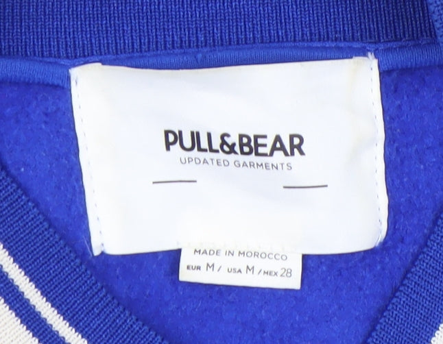 Pull & Bear Women's Blue Cardigan Sweatshirt M