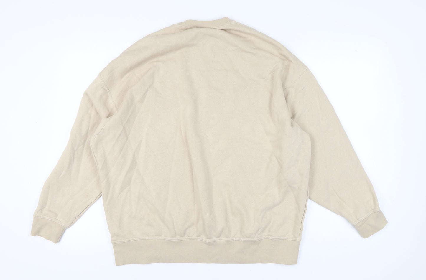 Nike Unisex Beige XS Sweatshirt Crew Neck Logo Casual